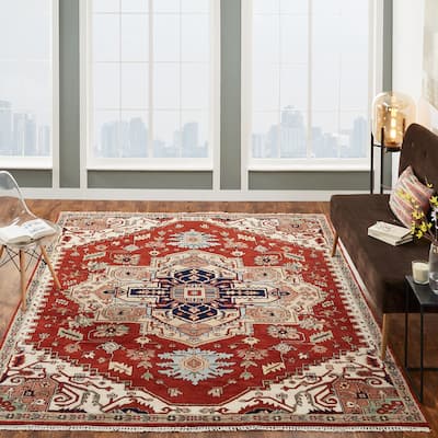 Claret Hand-Knotted Area Rug
