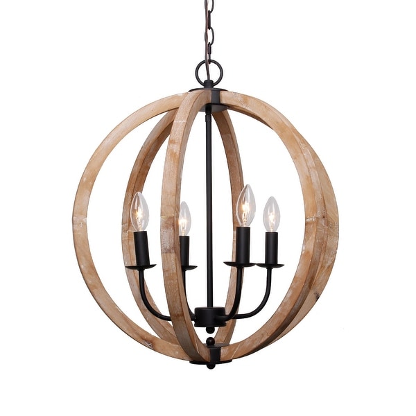 Antique 4 Light Distressed Wood Orb Chandelier Free Antique 4 Light Distressed Wood Orb Chandelier