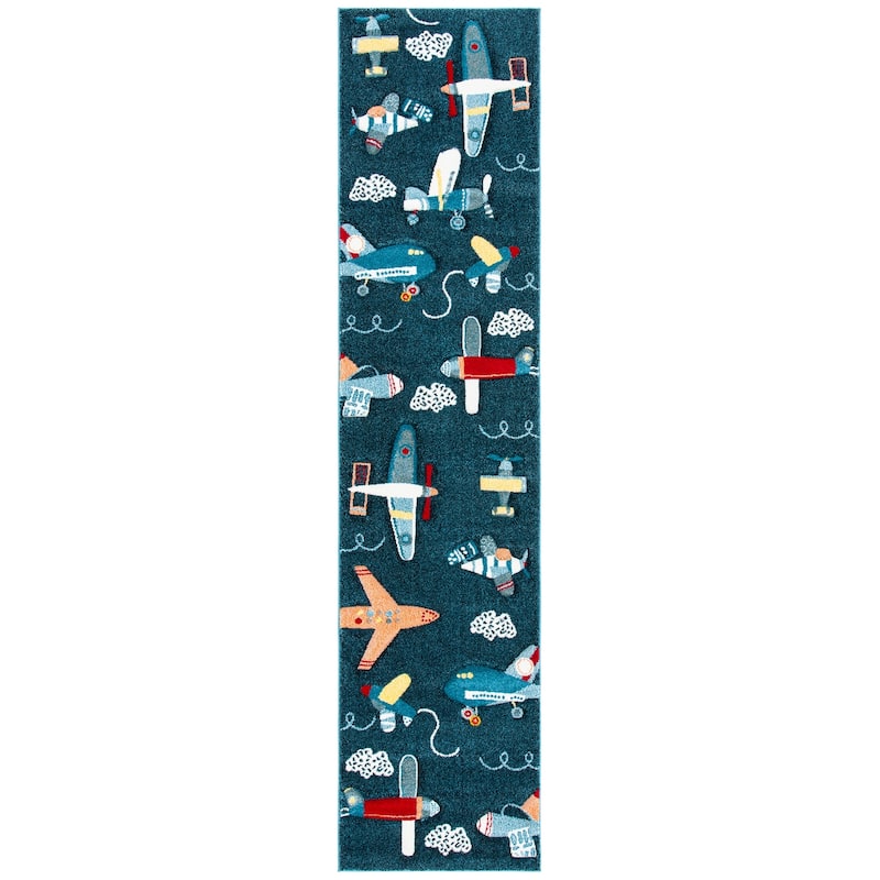 SAFAVIEH Carousel Kids Ardak Airplane Rug
