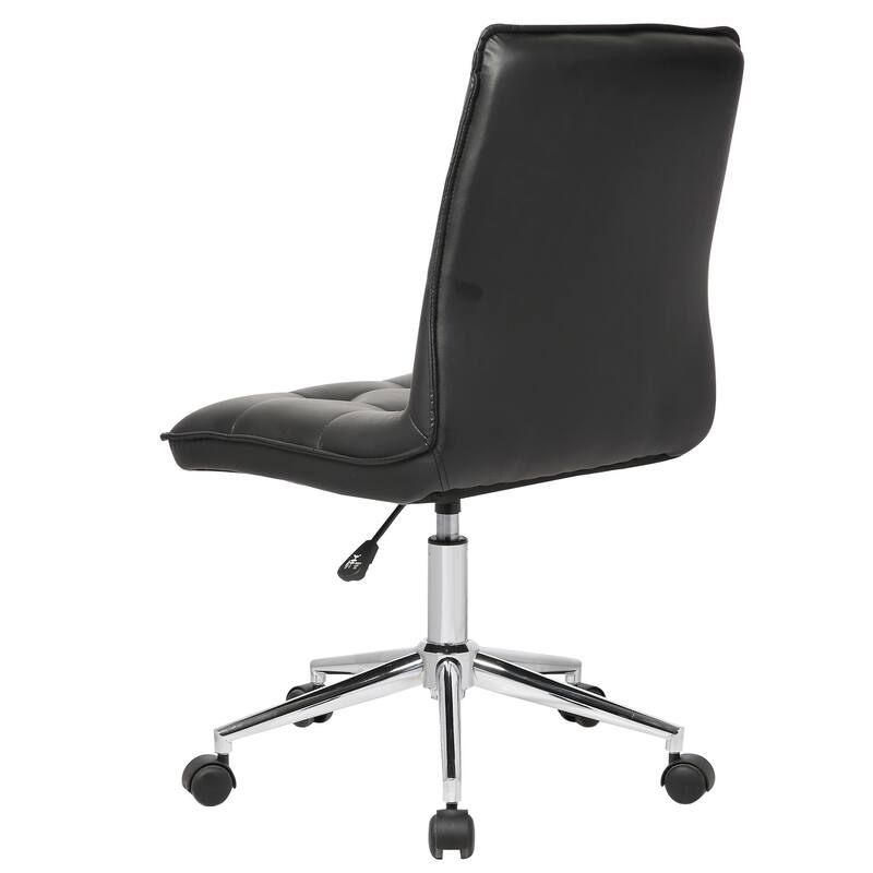 Porthos Home Leona Adjustable Steel and Faux Leather Office Chair