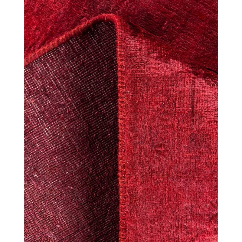 Vibrance, One-of-a-Kind Hand-Knotted Area Rug - Red, 4' 2" x 6' 0" - 4' 2" x 6' 0"