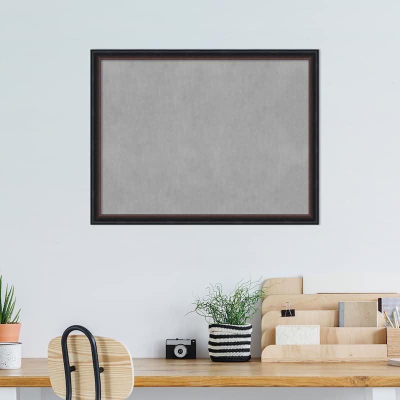 Amanti Art Salon Scoop Red Black Framed Magnetic Board