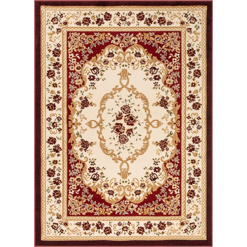 Well Woven Dulcet Versaille Oriental Medallion Persian Area Rug - 2' 3" x 7' 3" - Red - Runner