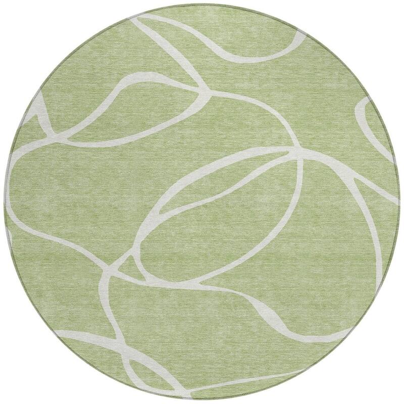 HomeRoots Abstract Transitional Rectangle Outdoor Rug