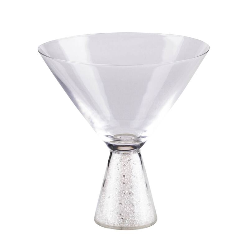 Sparkles Home Vetrina Stemless Crystal Martini Glass - Set of 6