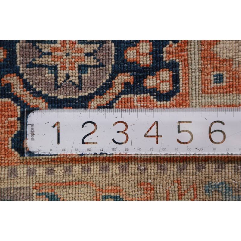 Vegetable Dye Blue Ziegler Oriental Area Rug Hand-Knotted Wool Carpet - 8'1"x 10'1"