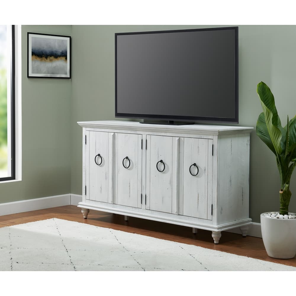 Garden District Solid Wood 65" TV Stand Console