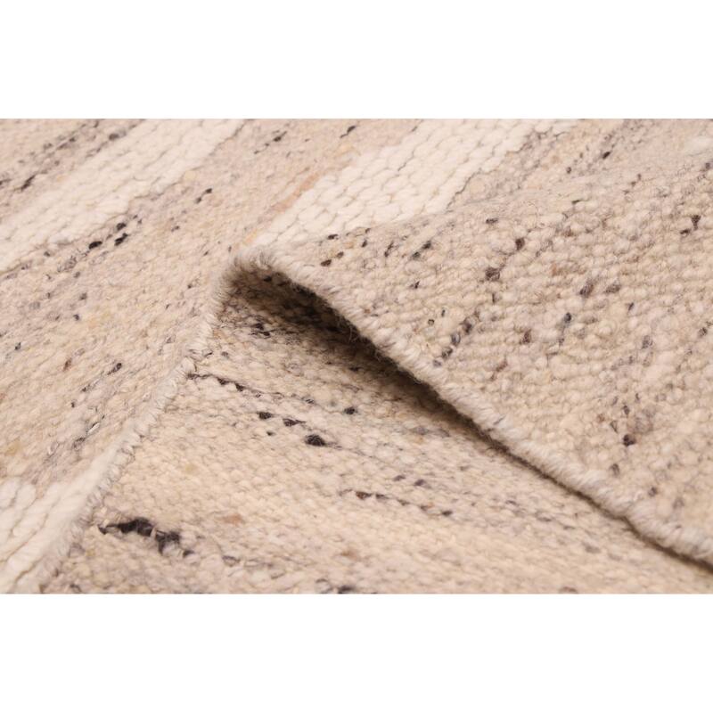 ECARPETGALLERY Hand-knotted Looma Beige, Cream Wool Rug - 8'2 x 10'1