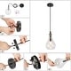 preview thumbnail 10 of 18, Marro Modern Farmhouse 6" Mini 1-Light Pendant Seeded Glass Teardrop Islands Lights Kitchen Dining Room