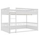 preview thumbnail 11 of 11, Convertible Bunk Bed with Ladder and Safety Guardrails, Solid Wood Frame