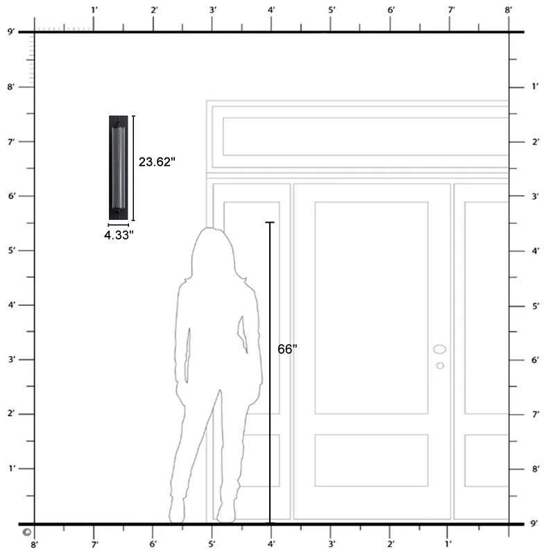 Modern Black LED Vanity Light Cylinder Glass Shades Dimmable Bathroom