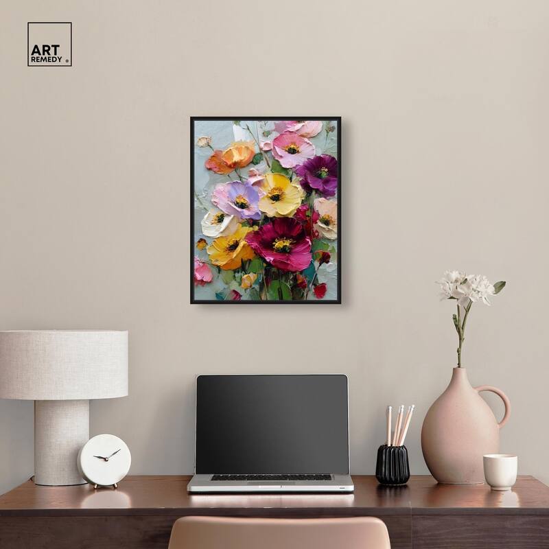 Floral Texture I Canvas by Art Remedy