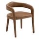 preview thumbnail 15 of 26, Modern Faux Leather Dining Chair, Set of 2 Saddle