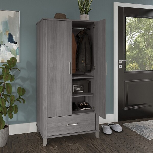 Somerset Tall Entryway Cabinet with Doors and Drawer by Bush Furniture Bed Bath Beyond 35242631