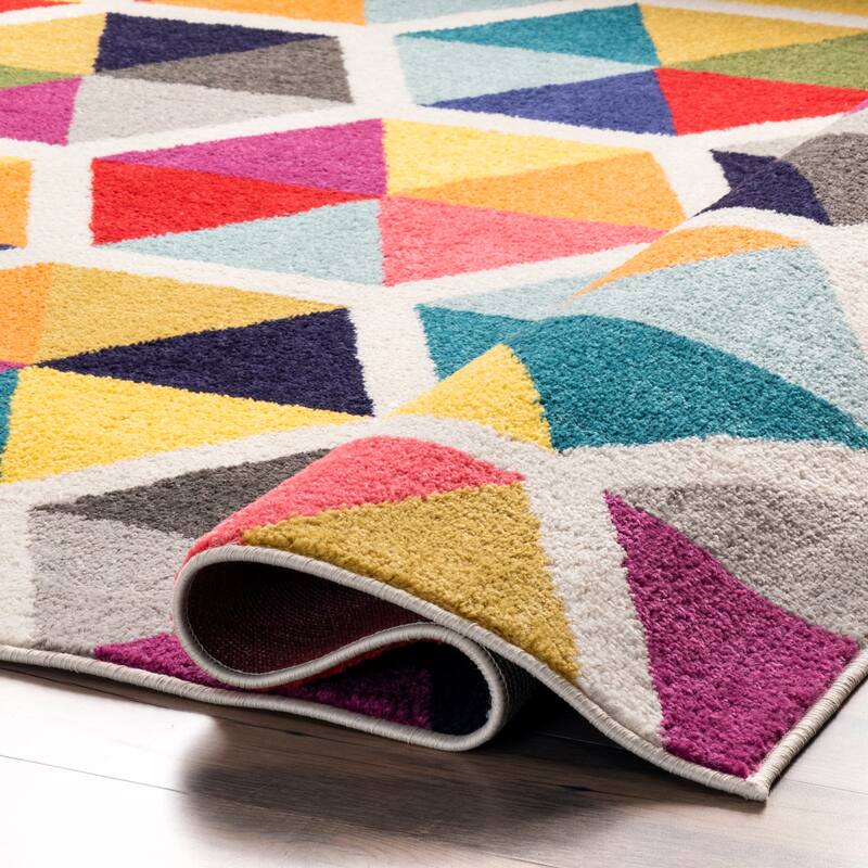 Nuloom Maris Colorful Geometric Tiles Area Rug