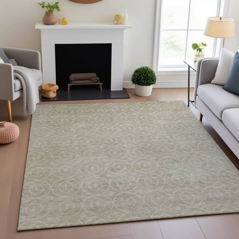 Premium Washable Super Soft Casual Contemporary Mayfield Rug - Beige - 10' x 14'