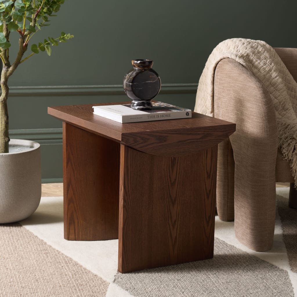 SAFAVIEH Home Bara Modern End Table - 24"W x 18"D x 20"H