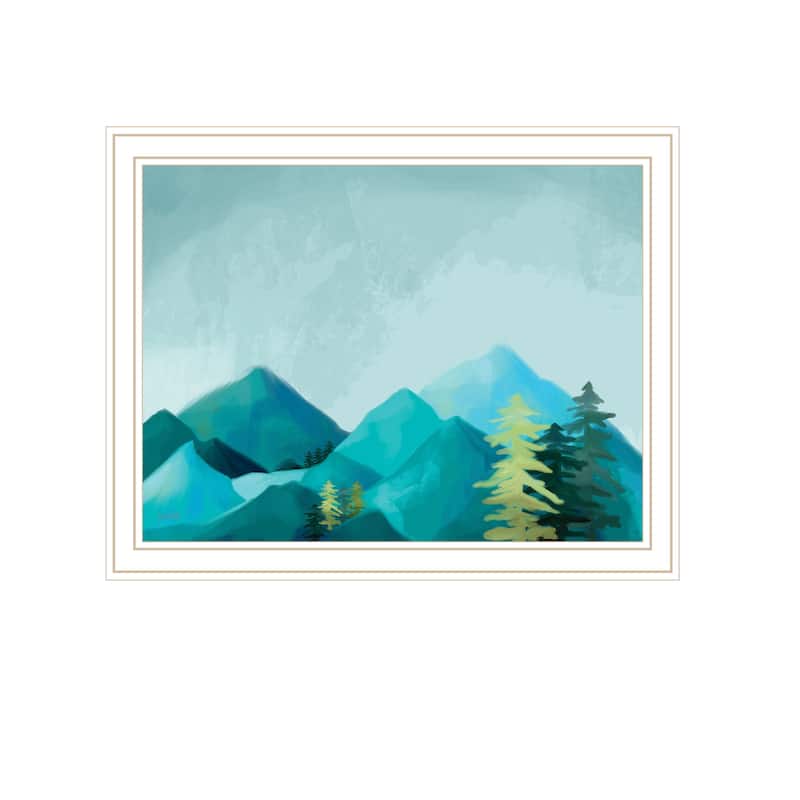 TrendyDecor4U Contemporary "Adventure Awaits I" Framed Print Wall Art