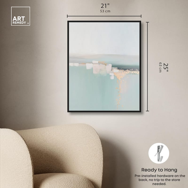 Shimmering Calm Canvas by Art Remedy