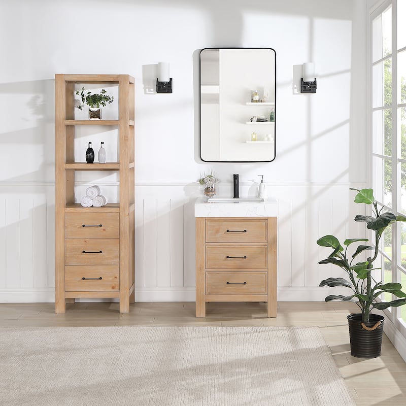 Leon 22 in. Storage Cabinet for Bathroom, Kitchen and Living Room