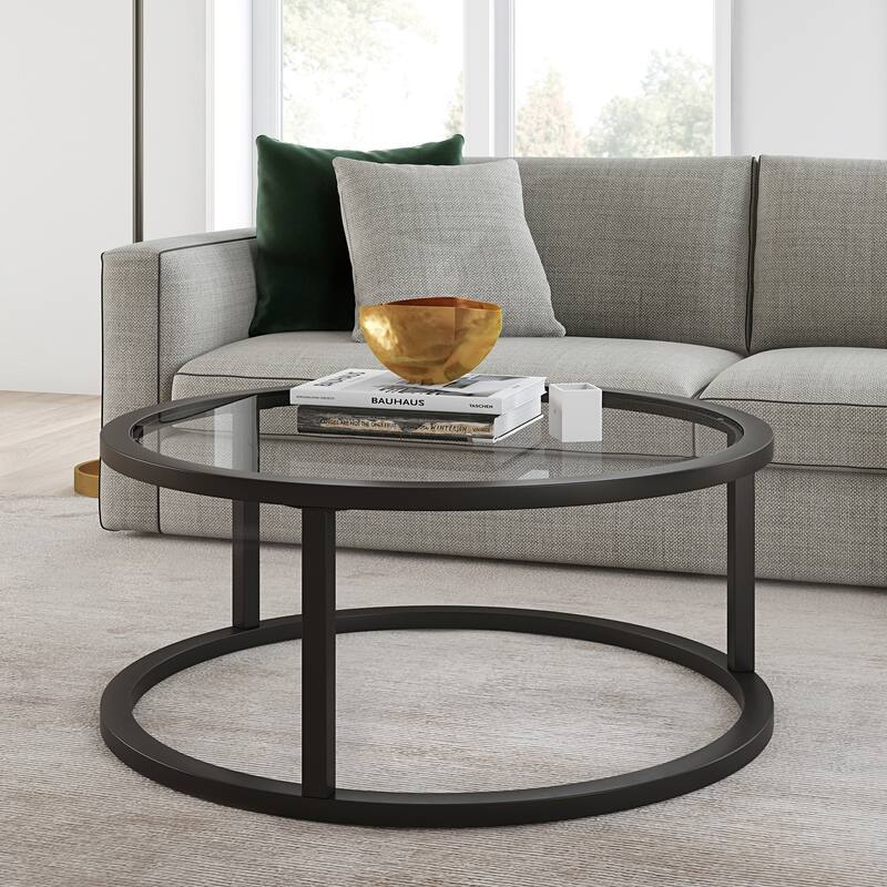 Parker 35" Wide Round Coffee Table