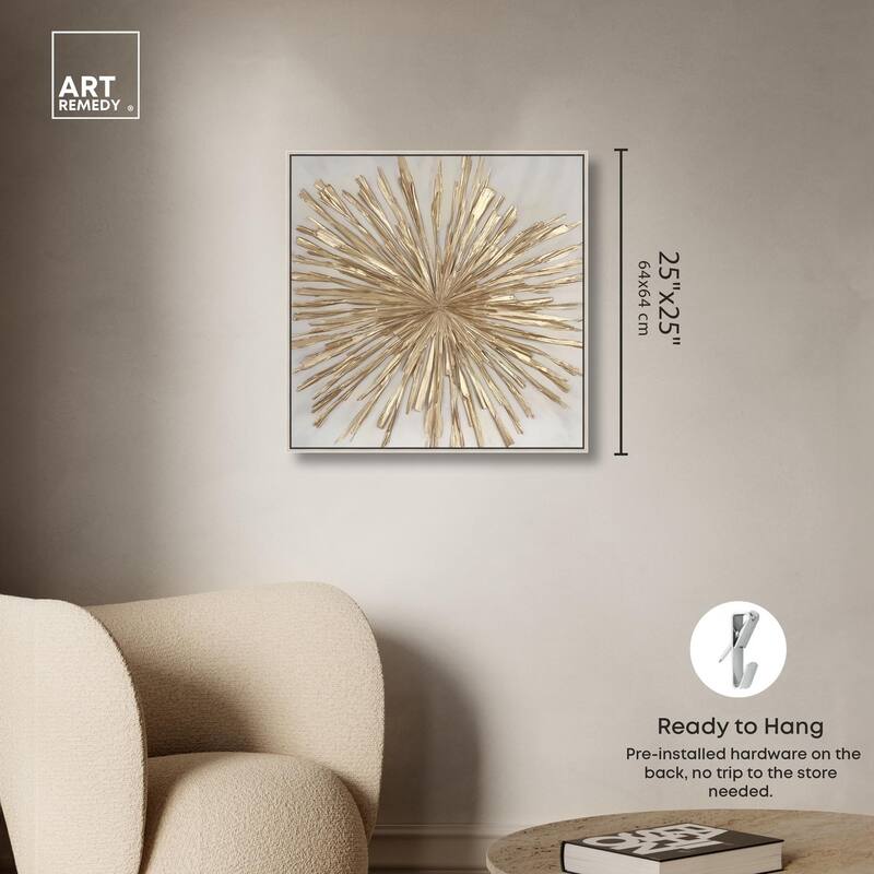Golden Zenith Canvas by Art Remedy