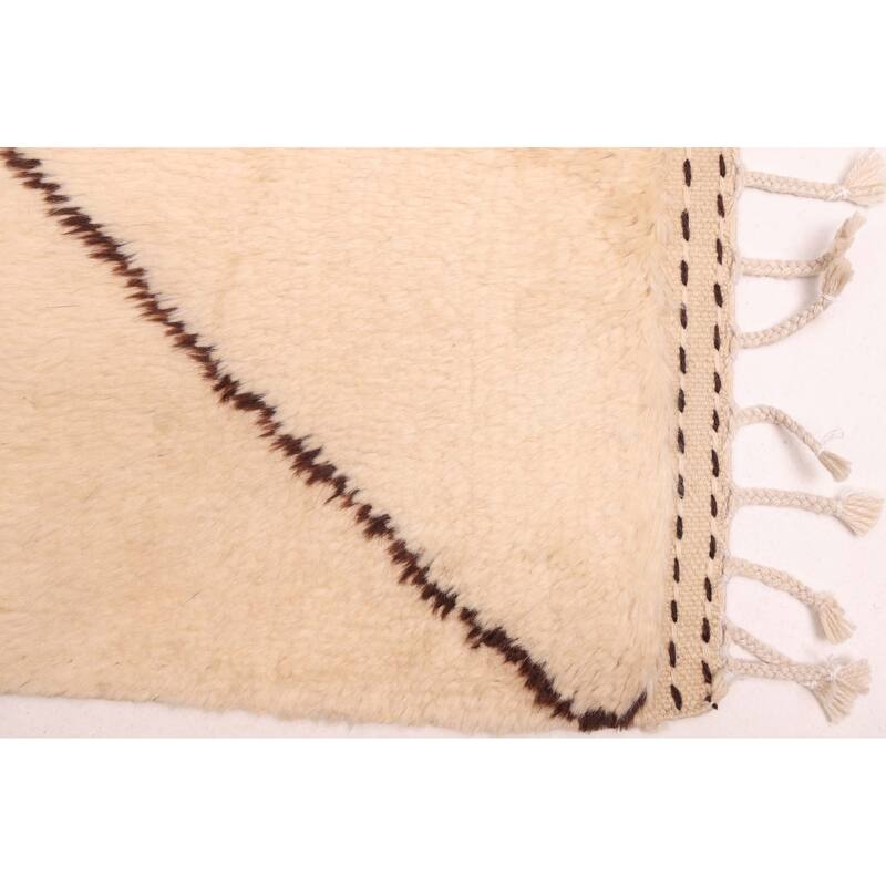 ECARPETGALLERY Hand-knotted Pak Finest Marrakesh Cream Wool Rug - 6'10 x 9'8