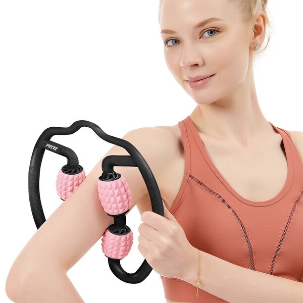 PRCTZ Massage Foam Roller, 4-point Handheld Muscle Massager