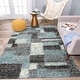 preview thumbnail 46 of 54, World Rug Gallery Distressed Modern Boxes Plush Shag Area Rug