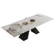 preview thumbnail 30 of 56, 110.24" Extendable Rectangular Sintered Stone Double Pedestal Dining Table Seat 8-12