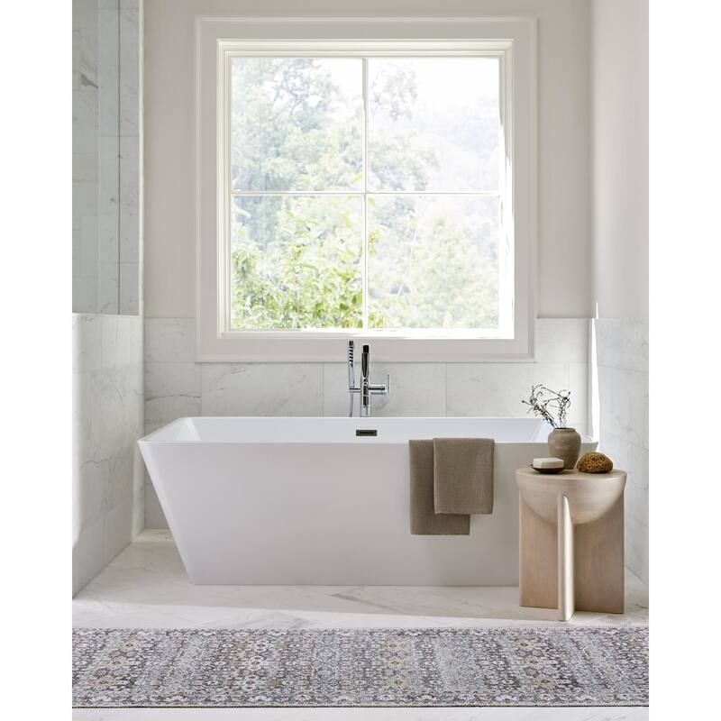 Livabliss Rainier Updated Traditional Medallion Washable Area Rug