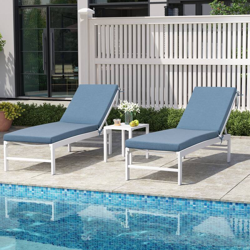 Outdoor Patio Chaise Lounge Chair Cushion