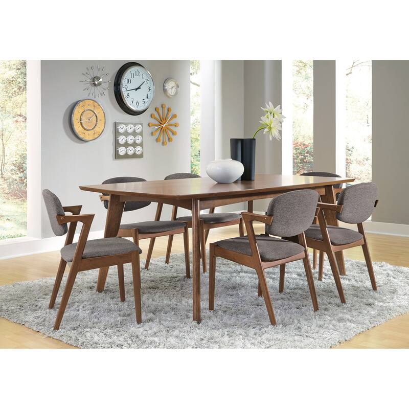 Malone Dark Walnut Rectangular Dining Table Set