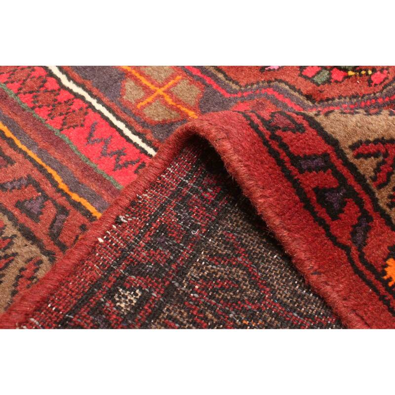 ECARPETGALLERY Hand-knotted Andelz Red Wool Rug - 4'3 x 6'8