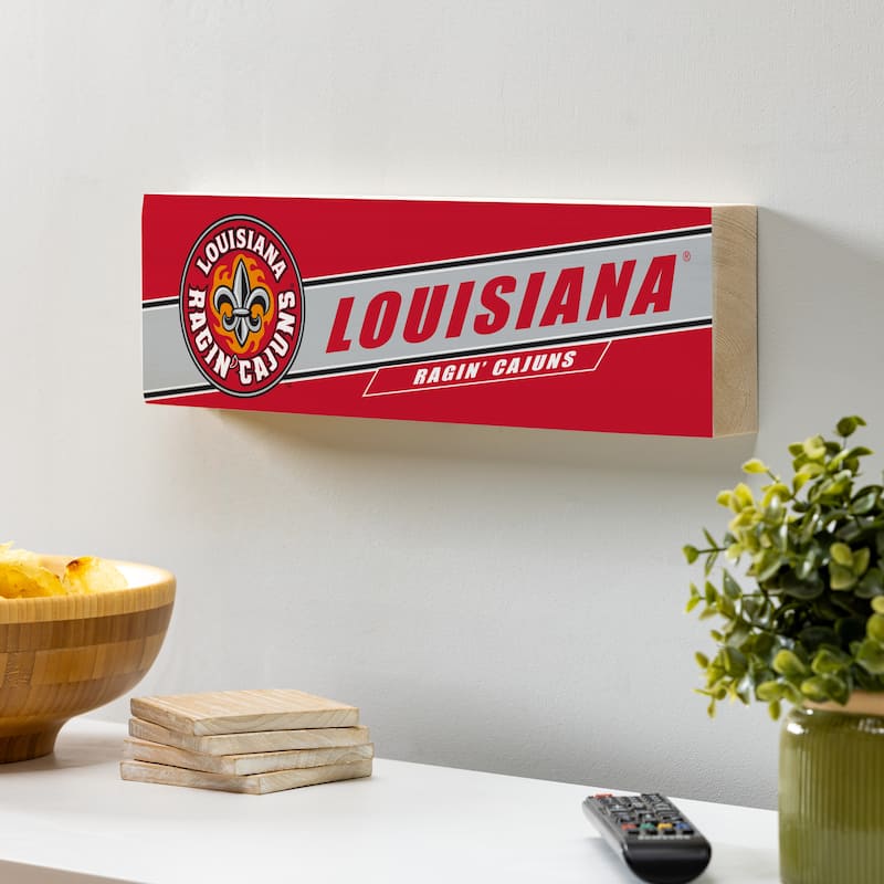 University of Louisiana at Lafayette Wooden Tabletop Mantel Shelf Sign