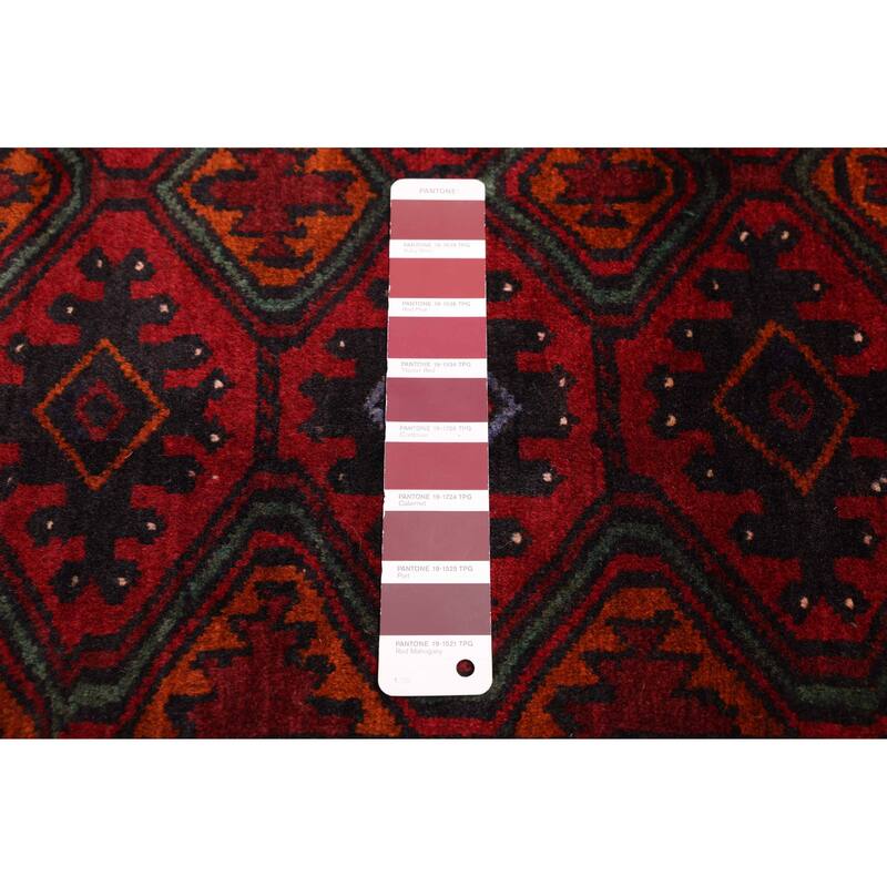 ECARPETGALLERY Hand-knotted Teimani Red Wool Rug - 3'10 x 6'3