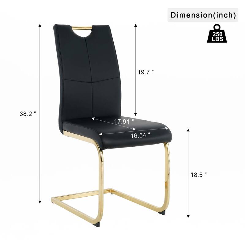 PU Dining Chair Living Room Chair ,Set of 6