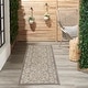 preview thumbnail 58 of 103, Nourison Aloha Transitional Scroll Indoor/Outdoor Damask Rug 2' x 6' Runner - Beige/Natural