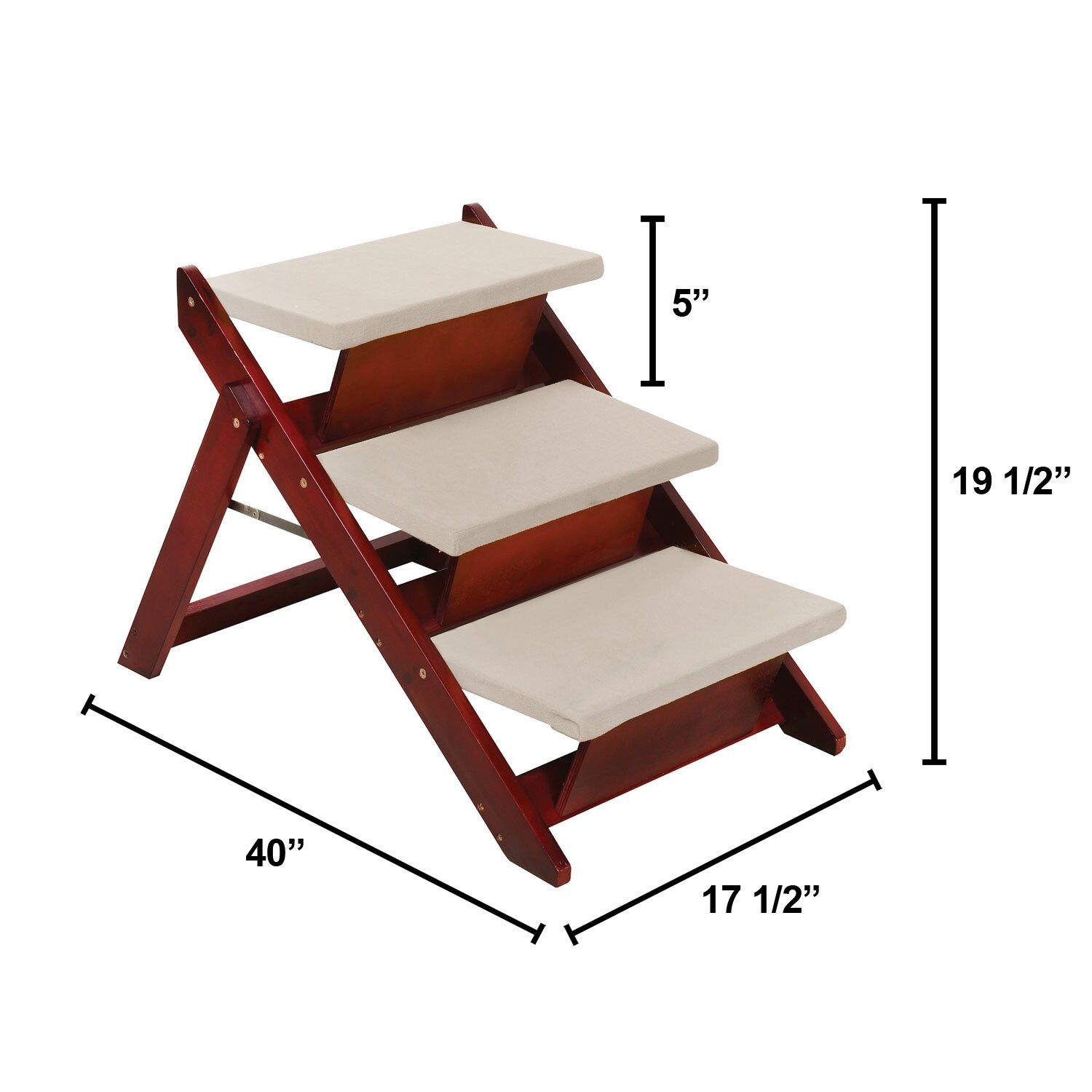 Folding deals pet steps