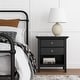 preview thumbnail 63 of 104, WYNDENHALL Halifax SOLID WOOD 24 inch Wide Bedside Nightstand Table Black