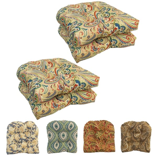 slide 1 of 1, 19-inch U-Shaped Dining Chair Cushions (Set of 4)