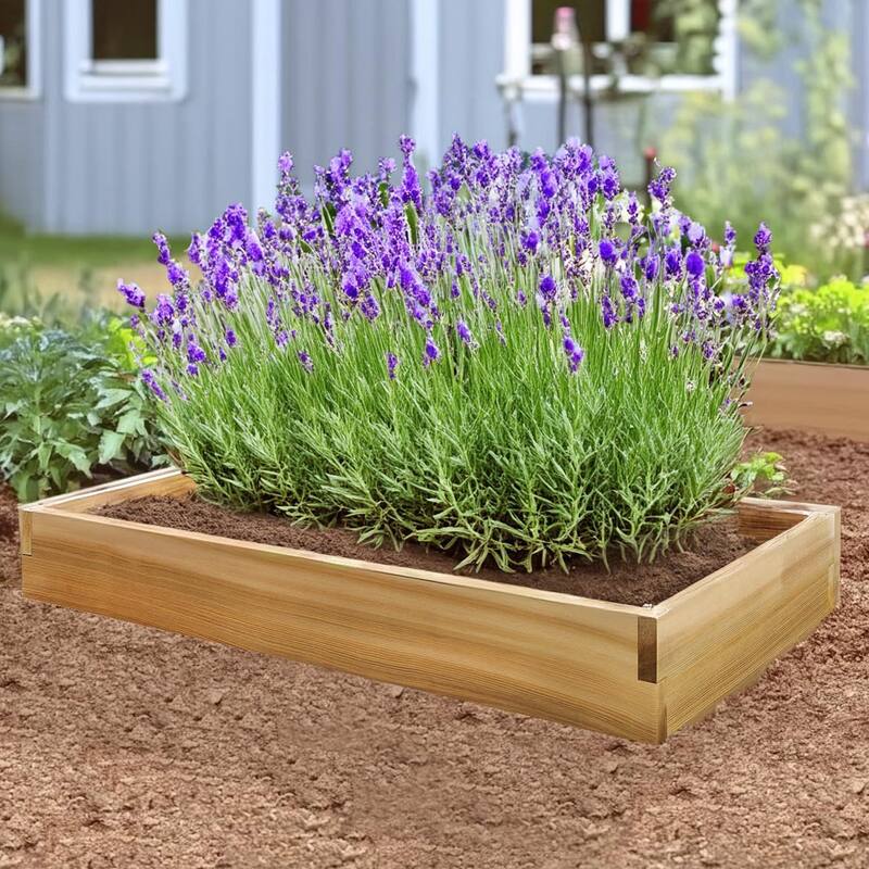 All Things Cedar 4-ft X 2-ft Raised Garden Planter Bed, Western Red Cedar Build - 10