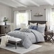 preview thumbnail 29 of 58, Madison Park Signature Essence Oversized Cotton Clipped Jacquard Comforter Set with Euro Shams and Throw Pillows