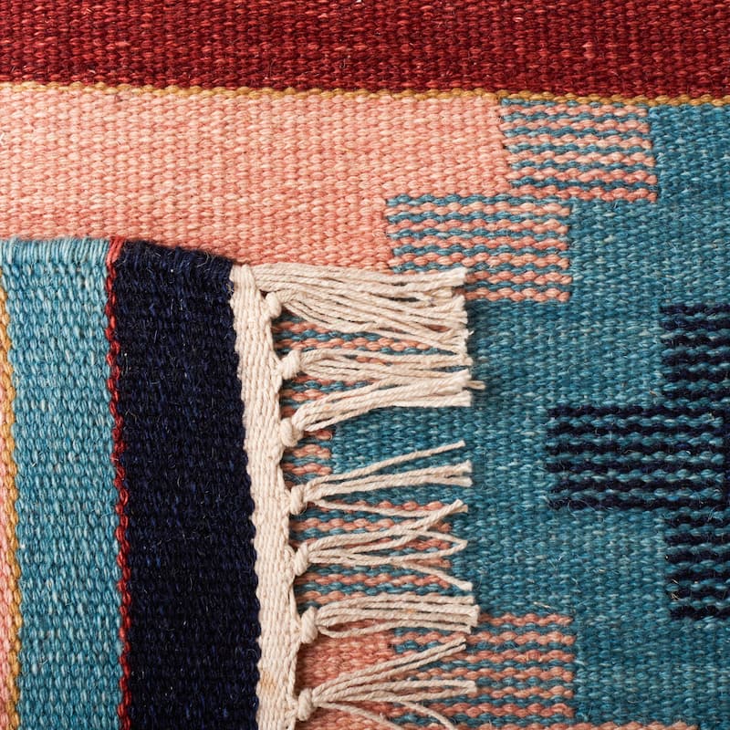 SAFAVIEH Kilim Ruthanne Southwestern Wool Fringe Rug
