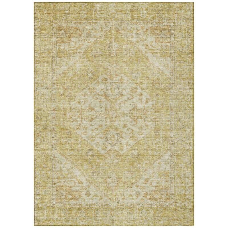 HomeRoots Oriental Traditional Rectangle Outdoor Rug
