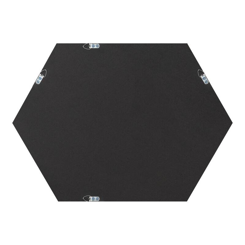 Kate and Laurel Laverty Framed Hexagon Wall Mirror