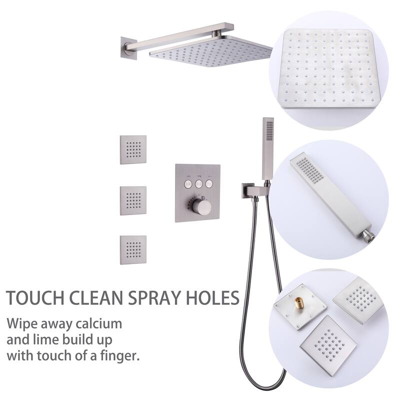 Luxury 3-Way Complete Rain Showerhead