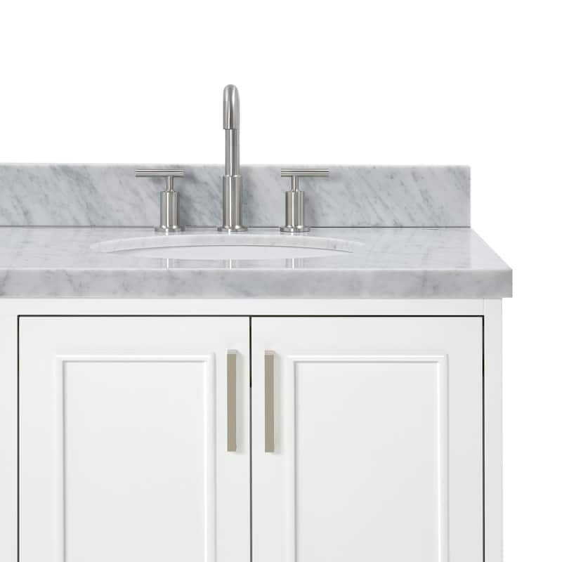 Ariel M073DCWOVO Stafford 73" Free Standing Double Basin Vanity Set