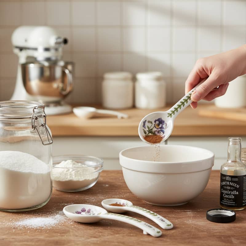 Portmeirion Set of 4 Botanic Garden Measuring Spoons