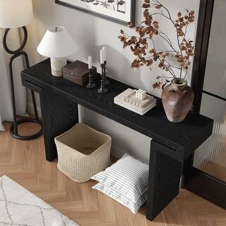 60 inches Rustic Farmhouse Console Table - Bed Bath & Beyond - 43641319